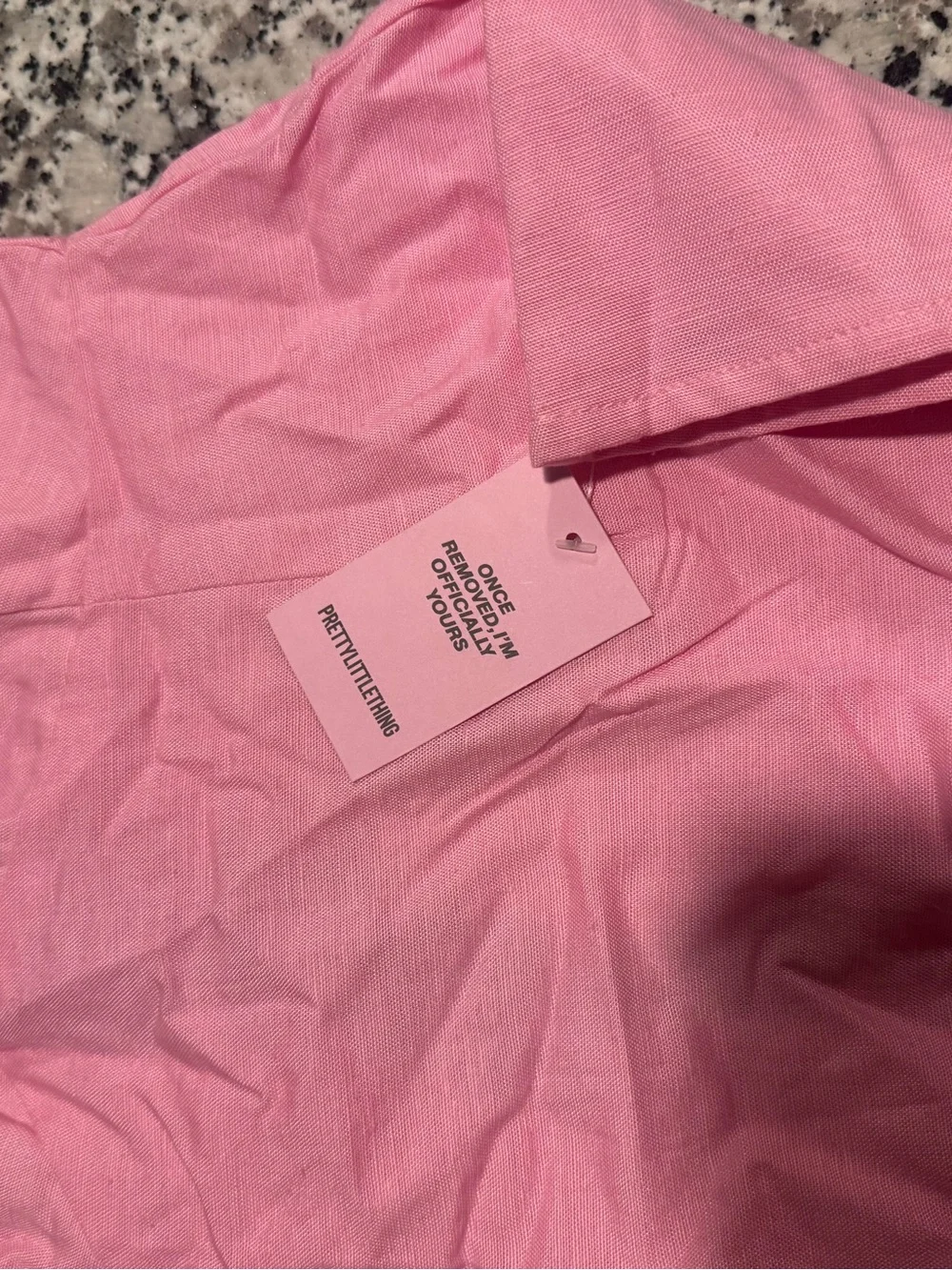 PrettyLittleThing Pink Open-Back V Top